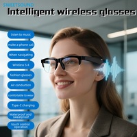 Lunettes Audio Intelligentes : Appel Audio, Contrôle Tactile en Temps Réel, Microphone, Chargement Type-C, Lunettes IA