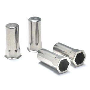 <strong>M3</strong> <strong>Threaded</strong> SS304 Stainless Steel Inner Hex <strong>Rivet</strong> <strong>Nut</strong> Open End Half Hexagon Blind <strong>Rivet</strong> <strong>Nuts</strong> with Reduced Hex Head <strong>Rivet</strong> <strong>Nut</strong> - Product Image 3