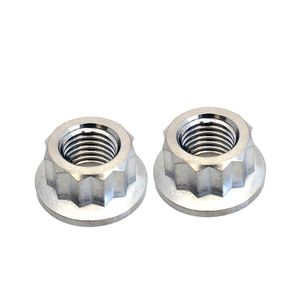Tuercas remachables ciega de acero al carbono, zincadas azul-blanco, con rosca avellanada y moleteada, para montaje automotriz M6 M8 M10 M12 - Product Image 1