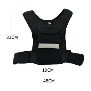 Sac de Jogging de course léger respirant résistant à l'usure bande réfléchissante réglable téléphone de nuit Marathon cyclisme gilet de course - Product Image 1