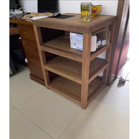 Armoire de sonorisation en chêne massif pour amplificateur de puissance Rack multicouche avec tenon à mortaise Rack de rangement pour meubles de maison