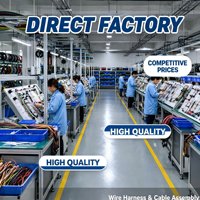 Harnais de batterie double fil robuste sur mesure avec borne à barillet ouvert, câble de démarrage haute intensité pour contrôle DC industriel