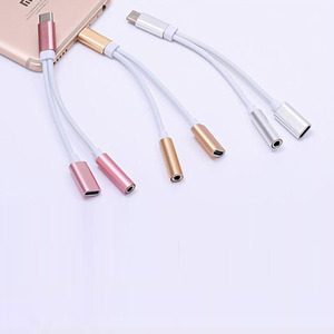 Adaptador Divisor de Cable <span class=keywords><strong>USB</strong></span>-C Tipo C a Conector de Audio Auxiliar de 3.5mm para Auriculares y Cargador - Product Image 2