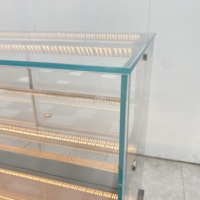 Vitrine Réfrigérée Commerciale Double Température pour Boulangerie, avec Éclairage LED, Verre Trempé, pour Gâteaux, Sandwichs et Produits de Boulangerie, en Acier Inoxydable