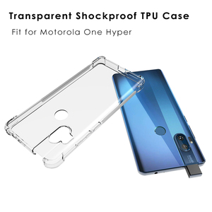 Mềm trở lại bảo vệ TPU trường hợp điện thoại Bìa custodia mỗi telefoni cho Motorola Moto một Hyper - Product Image 4