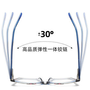 Monture de lunettes carrée anti-lumière bleue TR87233, monture intégrale en acétate TR90, unisexe, pour utilisation sur ordinateur - Product Image 3