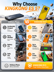 Cubot KingKong ES 5 หน้าจอ 6.88 นิ้ว 120Hz HD+ แบตเตอรี่ 7000mAh ความจุ 12+256GB โทรศัพท์มือถือที่ทนทาน พร้อมไฟฉาย LED ในตัว กล้อง 64MP รองรับ NFC ระบบปฏิบัติการ Android 16 - Product Image 6
