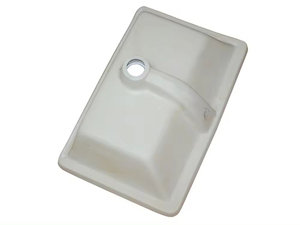 CUPC Großhandel SANI <span class=keywords><strong>SN016</strong></span> Modernes Einloch-Waschbecken für Badezimmer-Kommode Keramik-Waschbecken Weiß Rechteckig 25MM Dicke 5 Jahre Garantie - Product Image 3