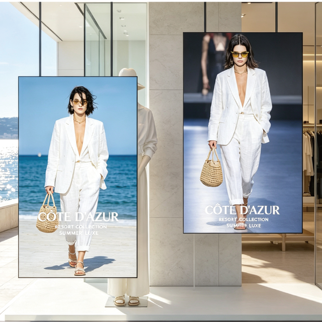 LED 5000-Nit High-Brightness Window Display Led Advertising Digital Signage Display for Window-Facing Led Screens