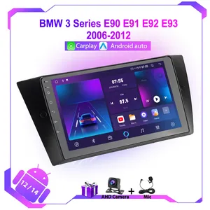 ワイヤレスCarPlay BMW 3シリーズE90 E91 E92 E93 2006-2012マルチメディアビデオプレーヤーWIFI Navi GPS Android用自動ステレオ - Product Image 2
