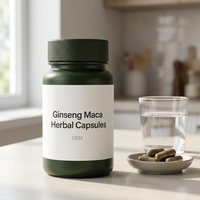 Capsules à base de ginseng et de maca OEM ODM, 60 capsules, complément alimentaire, marque privée