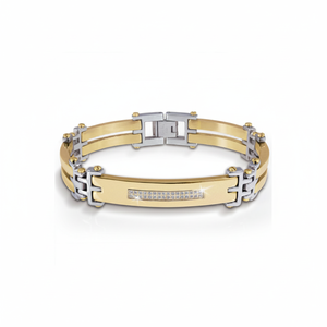 Pulsera de diamantes redondos de oro multitono CERTIFICADO DE 14 quilates, elegantes brazaletes de diamantes reales para mujer al mejor precio - Product Image 2