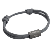 Bracelet en corde de voile personnalisé pour homme QIUHAN, en acier inoxydable, gravé au laser, bracelet en corde de surf pour partenaire surfiste