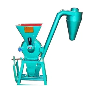 Automatic feed hammer mill white sugar grain corn wheat flour mill with 150kg rice husk wheat bran feed mill