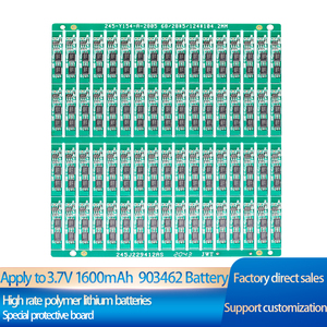 Fabrika 3.7V 1600mAh 903462 maksimum aşırı akım 16A kamyon oyuncaklar çocuk uçak lityum pil şarj modülü kurulu ile koruma - Product Image 2