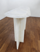 Meubles d'entrée modernes minimalistes de luxe sur mesure, table d'entrée en marbre, table console en marbre naturel blanc