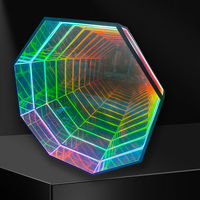 Accessoires de décoration intérieure KTV sur mesure : Enseigne lumineuse LED 3D sans fil extensible avec lettres miroir Abyss Melaleuca