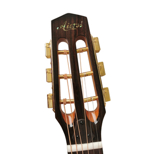 Guitarra Acústica de <span class=keywords><strong>Jazz</strong></span> Gitano Aiersi, Fabricada a Mano, Vintage, con Tapa Sólida, Orificio Ovalado, Instrumento de Cuerda Acústico en Venta - Product Image 6