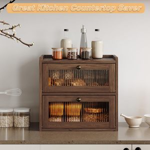 Hộp bánh mì cho nhà bếp Countertop thớt và thép không gỉ bánh mì dao hoàn toàn có thể điều chỉnh kệ - Product Image 6