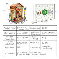 Kit de maison miniature DIY, magasin japonais, puzzles en bois 3D pour adultes, assemblage de maison miniature DIY, puzzle de maison de poupée