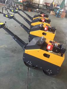 500kg Walk Behind Double Drum Baumaschinen Vibrierende Erdverdichter-Vibrations-Straßen walze mit Kama 178Fse - Product Image 5