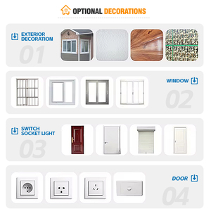 Đúc sẵn sang trọng kết cấu thép khung di động di động 20ft 40ft 3 phòng ngủ mở rộng container nhà gấp nhà nhỏ - Product Image 5