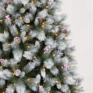Arbre <span class=keywords><strong>de</strong></span> Noël artificiel réaliste <span class=keywords><strong>de</strong></span> haute qualité, arbre extérieur personnalisé <span class=keywords><strong>pas</strong></span> <span class=keywords><strong>cher</strong></span> avec des lumières blanc chaud pour les fêtes - Product Image 5