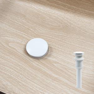 Verniciatura in legno lavello da bagno 304 in acciaio inox Semi-incassato in grano lavandino lavabo per Hotel e casa - Product Image 4