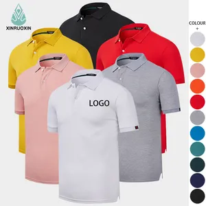 Nuovo Design all'ingrosso manica corta da uomo Logo personalizzato Plus Size t-Shirt maglia Polo per gli uomini con il prezzo più basso