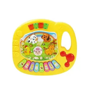 Clavier à piles jouet en plastique éducation Robot Musical Piano jouet dessin animé musique blanc enfants article Style électronique couleur âge