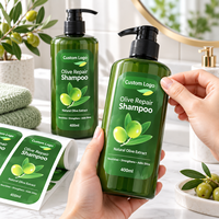 Étiquettes autocollantes rectangulaires en papier imperméable personnalisées pour bouteilles de shampoing (200 feuilles)