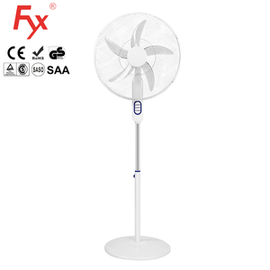 Quạt bệ <span class=keywords><strong>18</strong></span> inch có thể điều chỉnh chiều cao Quạt sàn đứng 3 tốc độ dao động quạt Sàn Trắng - Product Image 1