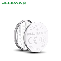 Batería de Litio para Reloj PUJIMAX, Batería de Botón de 3V CR 2032, Batería de Moneda CR2032 para Báscula Electrónica, Controlador de Hogar Inteligente