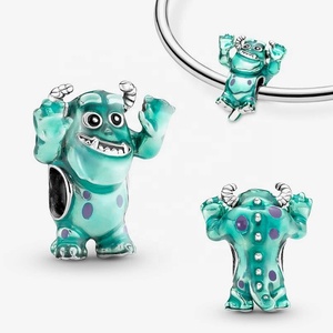 Abalorio Original <span class=keywords><strong>de</strong></span> <span class=keywords><strong>Plata</strong></span> 925 <span class=keywords><strong>de</strong></span> Tailandia, con Diseño <span class=keywords><strong>de</strong></span> Pixar Monsters Inc. y Buzz Lightyear, Compatible con Pulseras <span class=keywords><strong>Pandora</strong></span>, Joyería <span class=keywords><strong>para</strong></span> Niños - Product Image 3