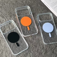 Coques de téléphone magnétiques électroplaquées transparentes deux-en-un de haute qualité BAILI Factory pour iPhone 17 PRO
