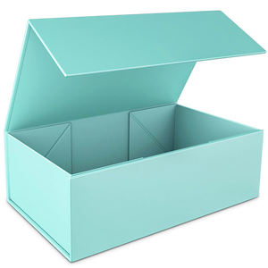 Boîtes d'emballage cadeaux personnalisées de luxe pliables en carton ondulé avec fermeture magnétique - Product Image 1