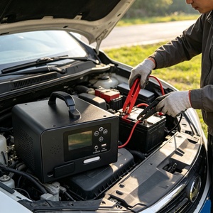 Démarreur de camion 12V/24V 56000mAh/98000mAh, <span class=keywords><strong>booster</strong></span> de <span class=keywords><strong>batterie</strong></span>, pack de démarrage d'urgence, <span class=keywords><strong>batterie</strong></span> externe portable <span class=keywords><strong>pour</strong></span> camions lourds - Product Image 4