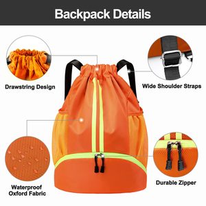Free Sample <b>Waterproof</b> Polyester Backpack Sack String Closure Dry <b>Bag</b> 20-38L Fishing Rafting Boating <b>Swimming</b> Camping Hiking - Product Image 5