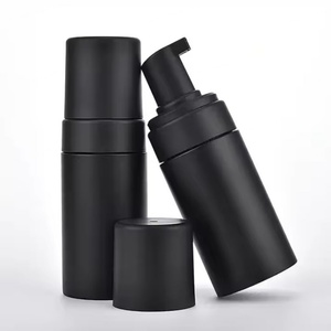Frosted Black Foam Pump <b>Bottle</b> 100ml 120ml 150ml 200ml <b>Empty</b> Matte Black <b>Plastic</b> <b>Bottle</b> for Cosmetic Face Foaming Dispenser - Product Image 2