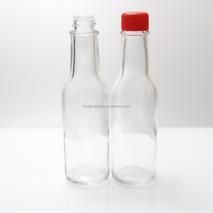 Nhà Máy Bán buôn 5oz 150ml vòng hình dạng woozy nước sốt chai cho BBQ nước sốt ớt với nắp nhựa nước sốt nhỏ chai thủy tinh - Product Image 3