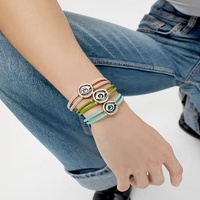 Bracelet espagnol UN50, cordon en cuir avec pierre de naissance de décembre, accessoires de mode pour Noël et Halloween, contacter le vendeur pour la liste de prix