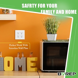 Presa Elettrica Doppia Americana Barep YGB-047, Standard 15A 125V, Presa di Corrente - Product Image 3