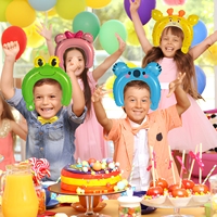 BLN Bandeaux gonflables en aluminium Mylar en forme d'animaux, accessoires de fête pour enfants, décorations de fête d'anniversaire en extérieur