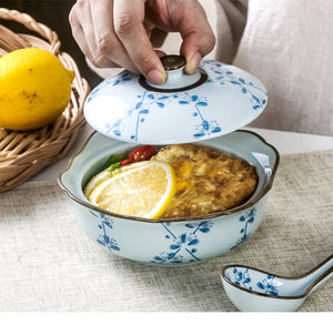 Tazón <span class=keywords><strong>de</strong></span> olla <span class=keywords><strong>de</strong></span> cerámica <span class=keywords><strong>japonesa</strong></span> con tapa, cuencos <span class=keywords><strong>de</strong></span> <span class=keywords><strong>sopa</strong></span> <span class=keywords><strong>de</strong></span> <span class=keywords><strong>huevo</strong></span> al vapor, taza <span class=keywords><strong>de</strong></span> vapor pequeña, olla <span class=keywords><strong>de</strong></span> cocción lenta, vajilla para restaurante en casa, tazón asiático - Product Image 3