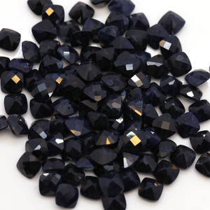 Wuzhou พลอยคริสตัลแบบธรรมชาติขายส่งจากโรงงาน,พลอยดำไพลินธรรมชาติเจียระไน5*5มม. - Product Image 2