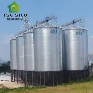 Wheat Soybean Corrugated Plate Steel Silo For Grain Storage Farm