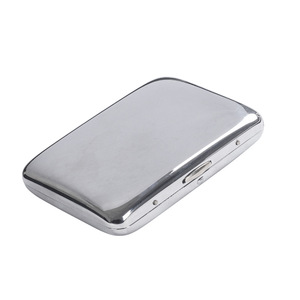 Étui à cigarettes finition miroir 18 bâtons boîte à fumer en métal Portable Durable étanche porte-cigarettes pour hommes - Product Image 2