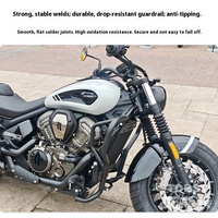 Accessoires de modification en acier au carbone pour Benda Black Flag 950 : sacoche latérale en cuir, boîte arrière en toile, pare-chocs avant, dossier pliable