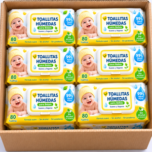 Toallitas Orgánicas para Bebé, a Base de Plantas, Naturales, Suaves, Limpieza Delicada, Ecológicas, Cuidado de la Piel - Product Image 2