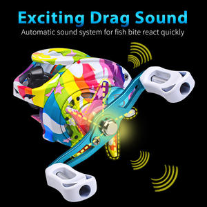 Roue de gouttelettes d'eau <span class=keywords><strong>en</strong></span> gros 7.2:1 culbuteur <span class=keywords><strong>en</strong></span> métal 5 + 1BB roue de projection à distance roue de ligne de pêche colorée - Product Image 6